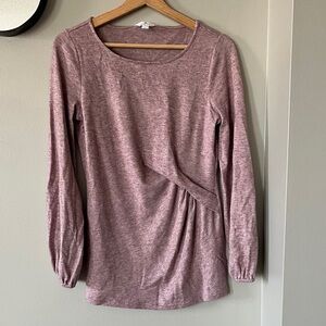 Women's Soft Pink Long Sleeve Top